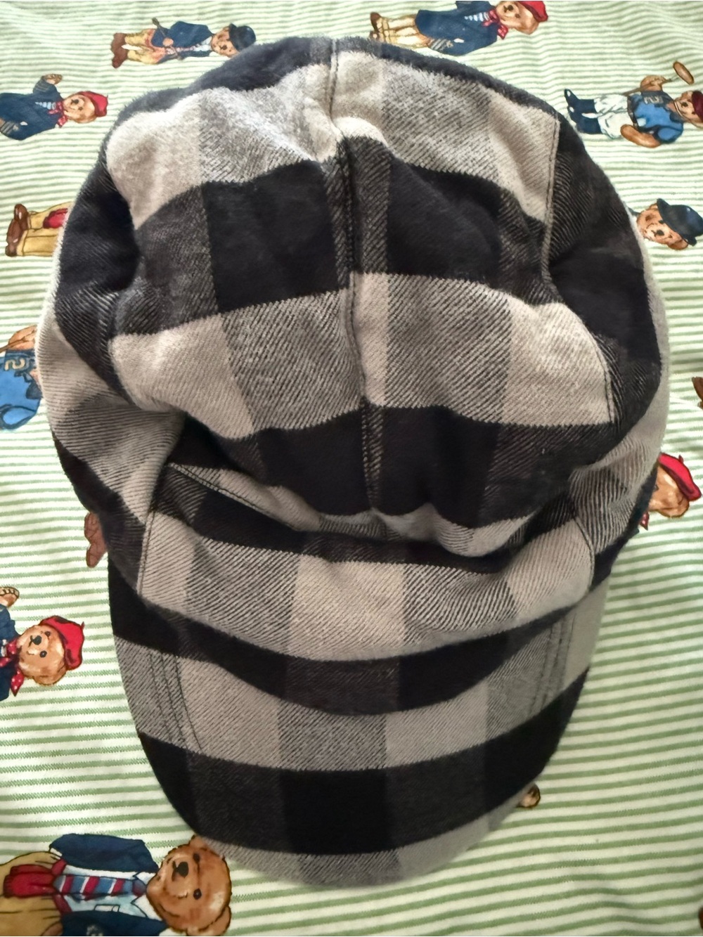 Eddie Bauer Brown Leather Patch Plaid Men’s Hat